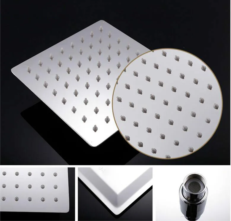 Прямая поставка от производителя Нержавеющая сталь топ спрей квадратный 6-Дюймовый Топ спрей Ванная комната квадратная Душевая насадка большое количество пластичного Автово