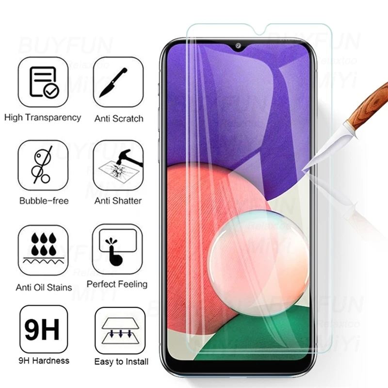 phone screen cover Áo Giáp An Toàn Bảo Vệ Kính Cường Lực Cho Samsung A22s 5G Kính Sumsung Galaxy A22s 22 S 22 S 2021 5G Ống Kính Máy Ảnh Phim mobile protector