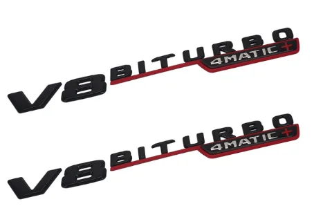 1-20 пар сбоку средства ухода за кожей логотип Стикеры V8 BITURBO 4matic изменение этикетка 17-19 Mercedes Benz V8 BITURBO 4matic AMG W211 S350 S550 CLS