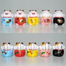 Lucky Cat виниловая игрушка-ключ кукла милый котенок креативная сумочка кулон аксессуары маленькие подарки оптом