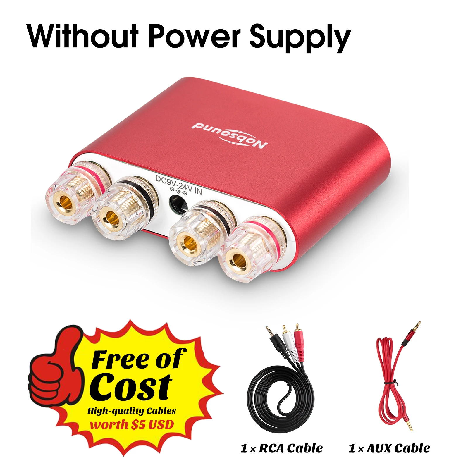 2021 Latest Nobsound NS-10G Pro Mini Bluetooth 5.0 DSP Digital Power Amplifier Stereo HiFi Audio AMP 50W+50W 