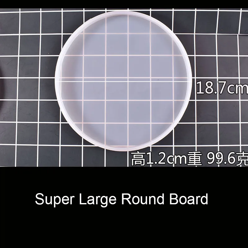 Super Large Round Квадратная прямоугольная Базовая доска различных размеров с изображением сердца, УФ-экзокси, декоративные формы для изготовления ювелирных изделий - Цвет: Super Large Round