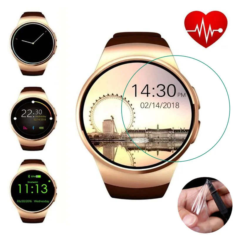 

3pcs Soft Ultra Clear Protective Film Guard Protection For KW18 Smart Watch Smartwatch Display Screen Protector Cover(Not Glass)
