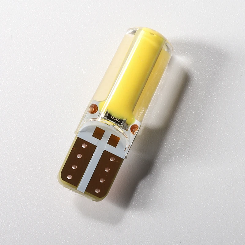 2PCS LED W5W T10 194 168 W5W COB 6SMD Led 주차 전구 자동 웨지 클리어런스 램프 실리카 밝은 흰색 라이센스 전구