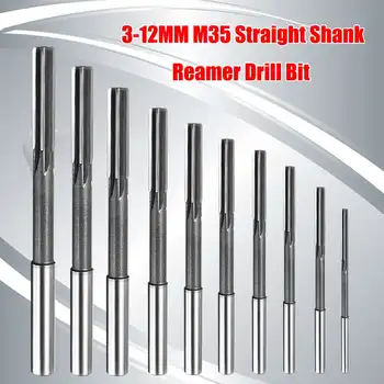 

3-12mm 10pcs HSS Machine Reamer Straight Shank Milling Chucking Reamer Sharps Cutting-edge Machine Tools Milling Cut Reamers