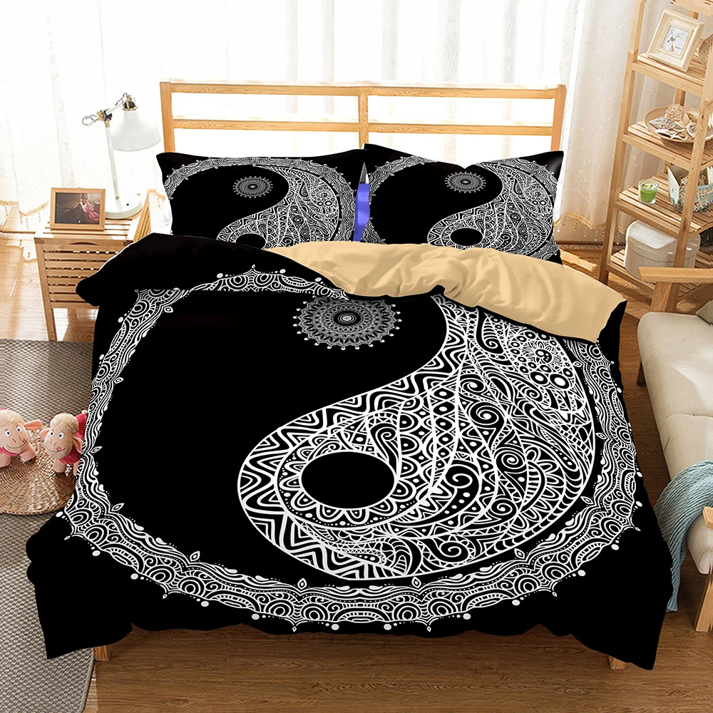 Набор постельного белья в богемном стиле Yin Yang Tai Chi Doona пододеяльник для спальни 1