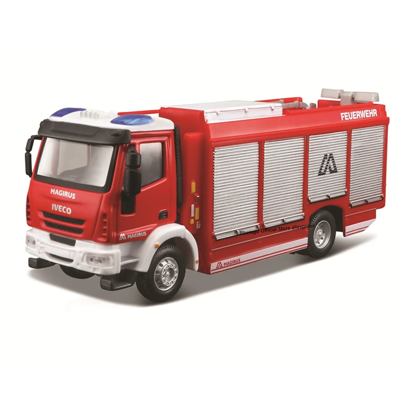 Bburago 1/50 Notfall Kraft Iveco Magirus 150E 28 modell Legierung Luxus Fahrzeug Diecast Autos Modell Spielzeug Sammlung Geschenk