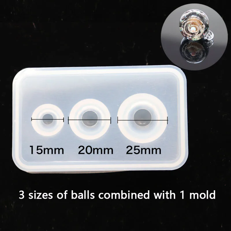 

1PC Different Sizes Universe Ball Shpe Type Epoxy Resin Molds for Jewelry Pendant Silicone Jewelry Tools