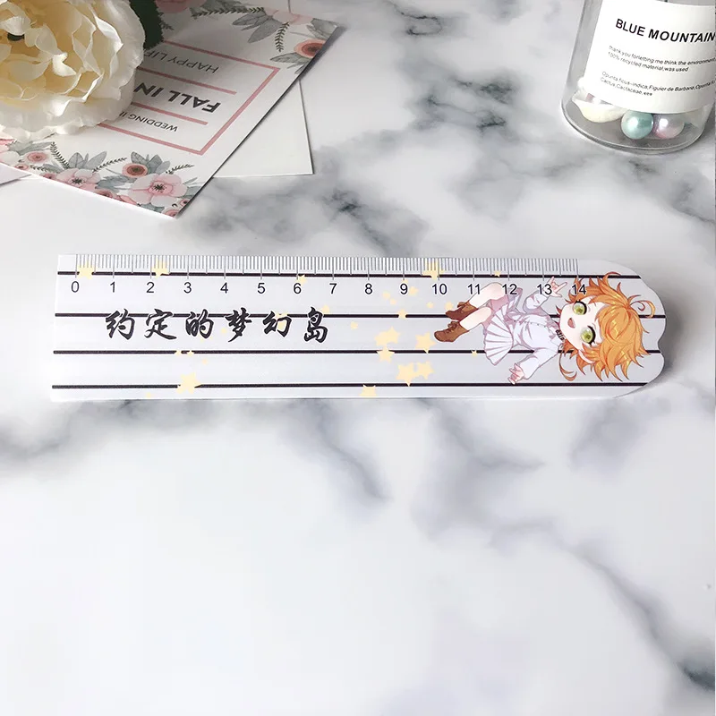 

Anime Ruler The Promised Neverland Material Escolar Ruler Precision Measuring Tool Learning Student School Stationery
