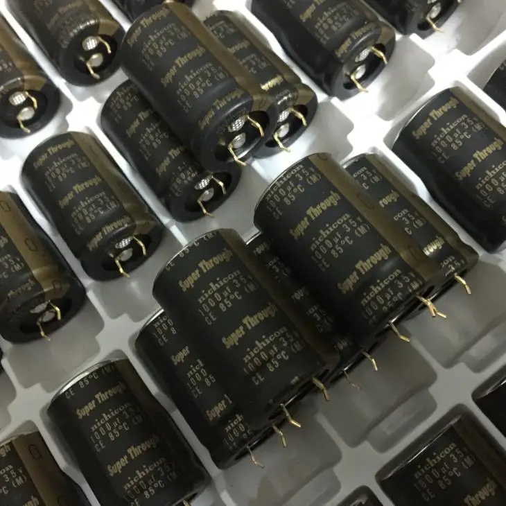 Импортный конденсатор Электронный кг superсквозной 1000UF35V аудио конденсатор с позолоченными ножками