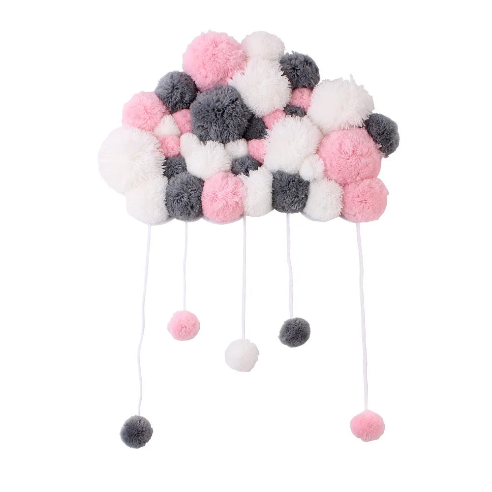  Baby Room Decoration Pillow Nordic 3D Clouds Bed Toys Kids Bed Room Crib Tent Decor Ornaments Photo