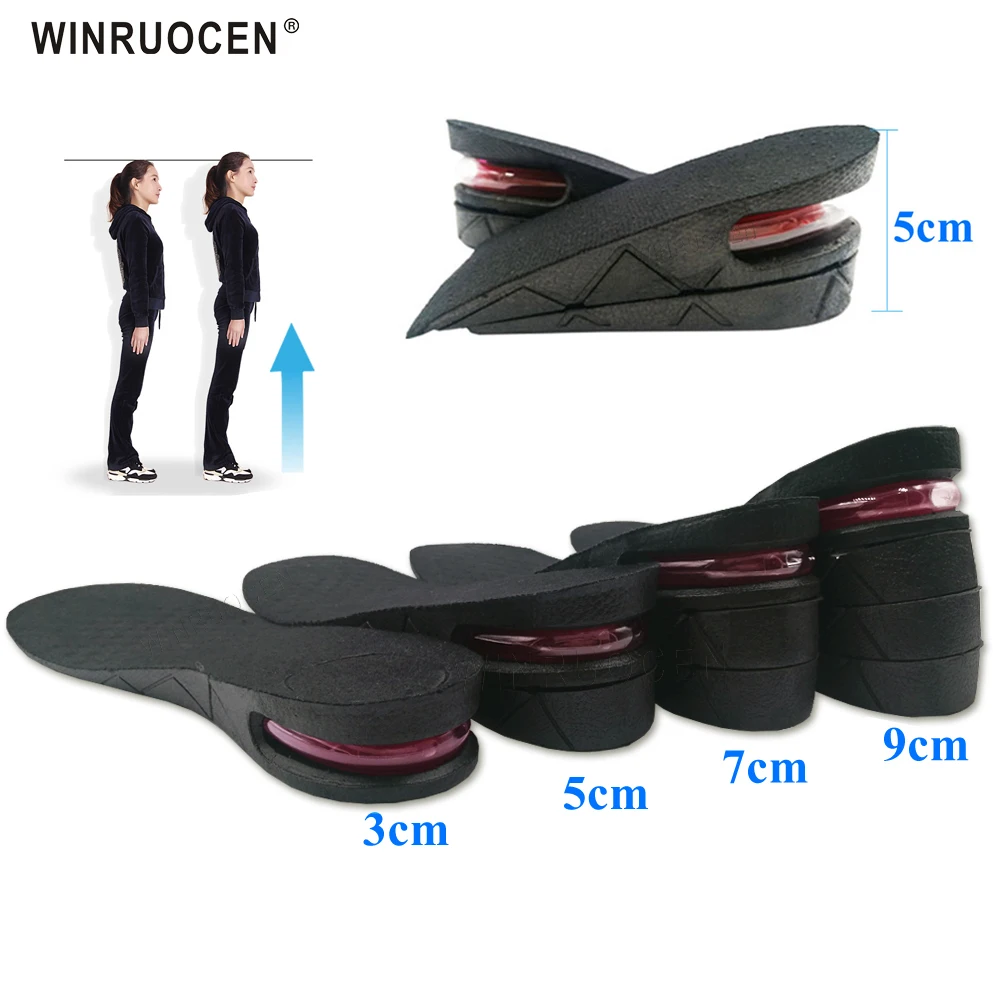 3-9cm Height Increase Insole Cushion Height Lift Adjustable Cut