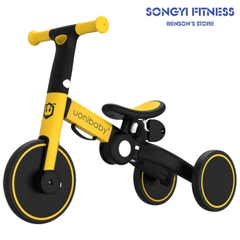 

Uonibaby Child's Tricycle One Folding Baby Hand Scooter Gifts Baby Luge