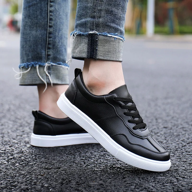 

Spring Fashion Men Vulcanize Shoes White Sneakers Men Shoes Outdoor Walking Male Shoes Adult Breathable Men Casual Shoes