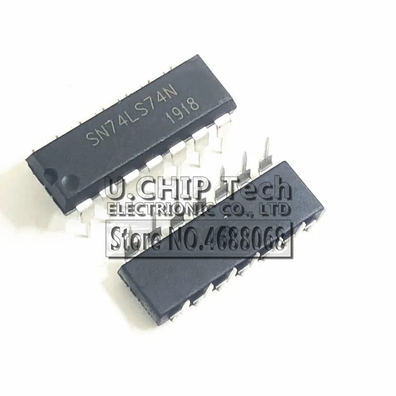 10 шт./лот HD74LS74AP DIP-14 HD74LS74 74LS74 SN74LS74AN SN74LS74N IC Бесплатная доставка