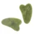 Лицевая Массажная Роликовая Пластина Guasha Board Double Heads Slimming Face Lifting Massager Natural Jade Stone Eye Neck Thin Care Tool