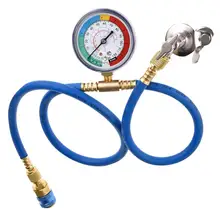 Car Air Conditioning Repair Tool R134a Air Conditioner Fluoride Tube Quick Release Refrigerant Connector Cold Pressure Gauge hot sale professional digital refrigerant manifold pressure gauge ves 100 air conditioner electronic fluoride scale instrument