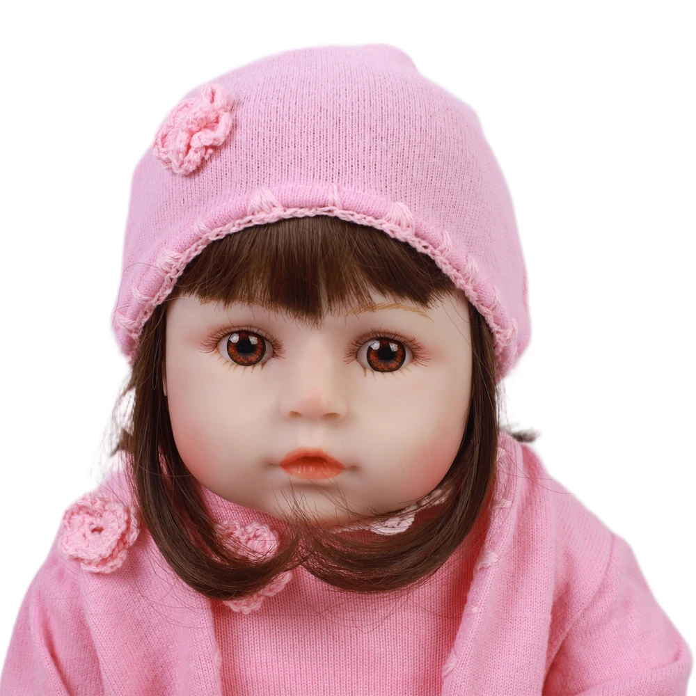 1" 48 см полная кукла для волос кукла Bebe Reborn гладкая виниловая кукла для тела Reborn Мягкая силиконовая Кукла Reborn Детские куклы игрушки для детей
