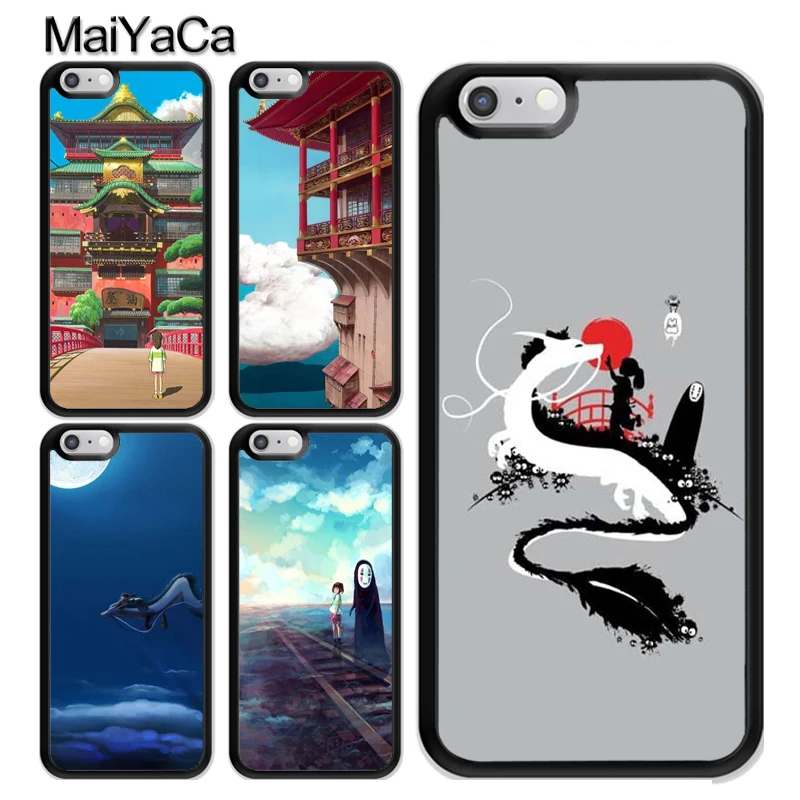Cartoon Studio Ghibli Spirited Away No face Case For iPhone 13 Pro Max 12 Mini 11 MAX X XR XS SE 2020 6S 7 8 Plus Cover | Мобильные