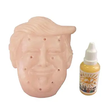 

Trump Face Shape Squeezes Acne Toy with 30ml Natural Ointments Squeezing Acne Abreaction Decompression Stress Relieving Toy