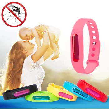 

Natural Extracts Mosquito Bracelet Environmental Silicone Wristband Summer Essential Repellents Harmless To Body TSLM1