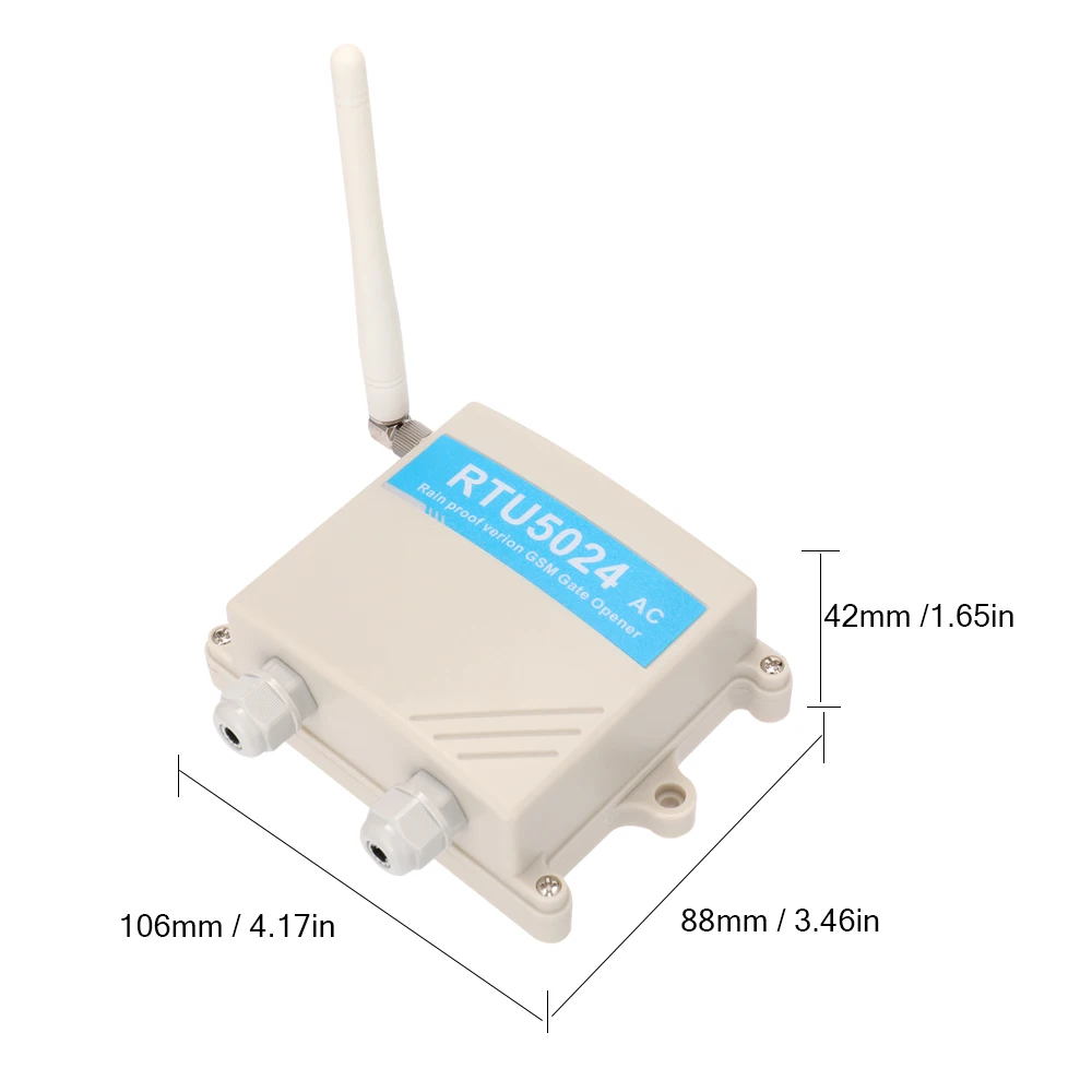 Дождепроницаемая версия RTU5024 GSM устройство для открытия дверей GSM реле дистанционный переключатель контроль доступа бесплатный вызов для гаражной двери домашний безопасный