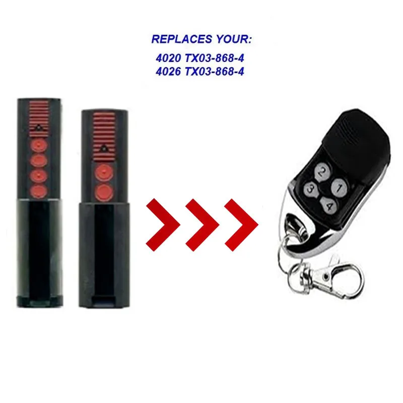 

Garage Door 868mhz for replace 4020 TX03-868-4 4026 TX03-868-4 remote control