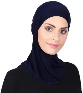 Pañuelo de cabeza musulmán para mujer, Hijab musulmán, turbante, sombrero islámico, novedad de 2021
