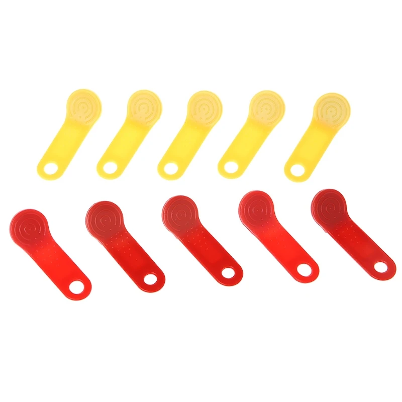 10 Pcs Set DS1990A F5 Read-Only I-Button Non Magnetic TM Card Electronic Key