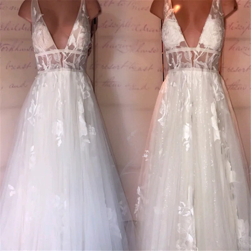 

Latest Design Ivory White Tulle Sequins Lace Fabric For Bridal Evening Show Dresses Sewing Craft New Fashion