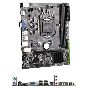 

H55 Motherboard LGA1156 DDR3 16Gram Dual Sata 2.0 4xUSB 2.0 PCI-Express Mainboard Supports I3 I5 I7 CPU For Computer