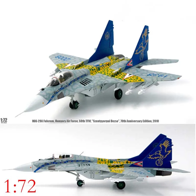 

1/72 Hungary Air Force Diecast Alloy MiG-29A Transport aircraft airplane fighter model toy for display show collections