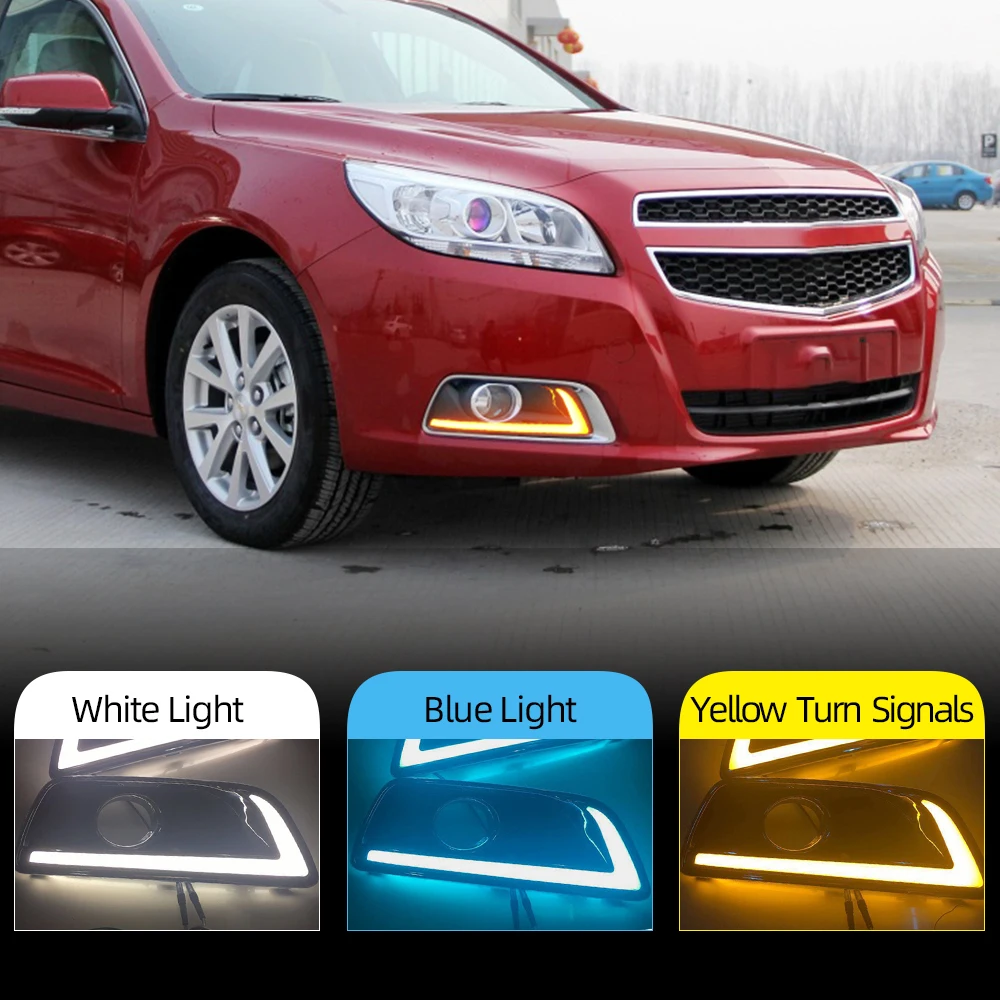 Автомобильная проблесковая 2 шт. для Chevrolet Chevy Malibu 2012 2015 светодиодный DRL Дневной