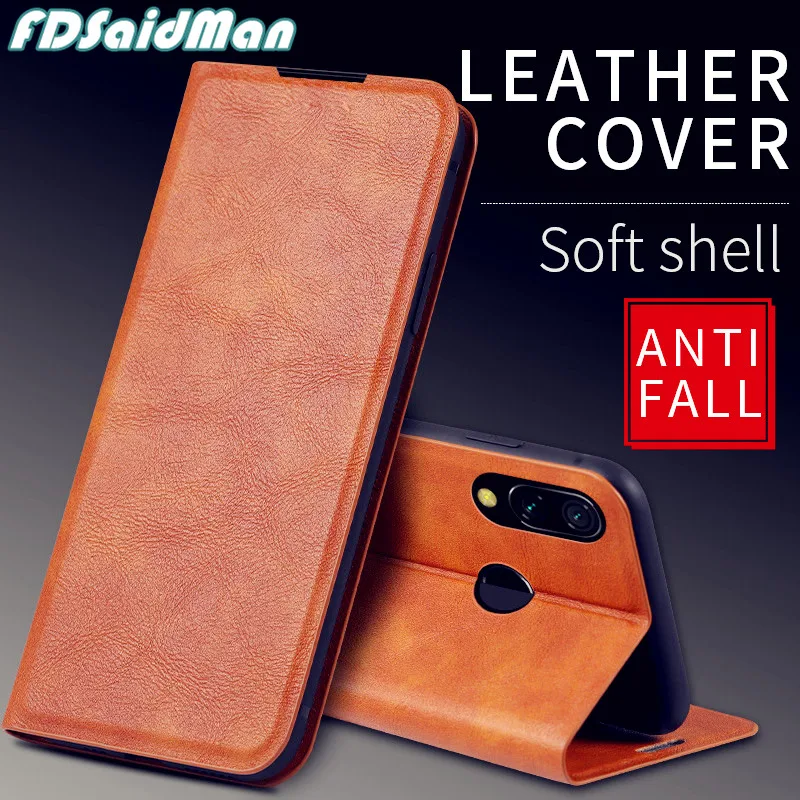 Кожаный чехол книжка с подставкой для Xiaomi Mi 8 lite 9 SE 9t Max 2 3 Redmi 6 6A 7A Note