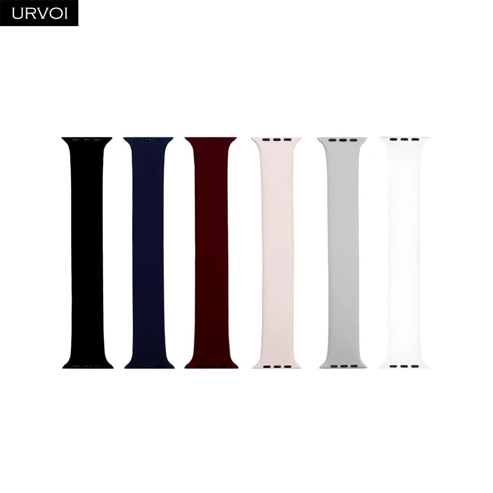 Ремешок URVOI Solo для Apple Watch sport band series 6 SE 5 4 3 2 1 сменный эластичный ремешок из жидкого