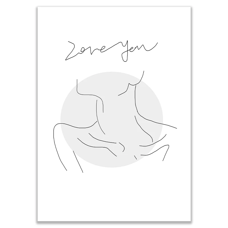 Abstract-Black-White-Romantic-Kiss-Canvas-Painting-Quotes-Wall-Art-Poster-Print-Fashion-Picture-Couples-Lovers (7)