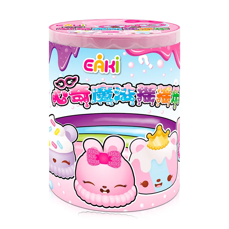 Коричневый EAKI DIY Дети Choi грязевая игрушка с оригинальной коробкой Кристалл слизи игрушки для детей подарок - Цвет: Коричневый