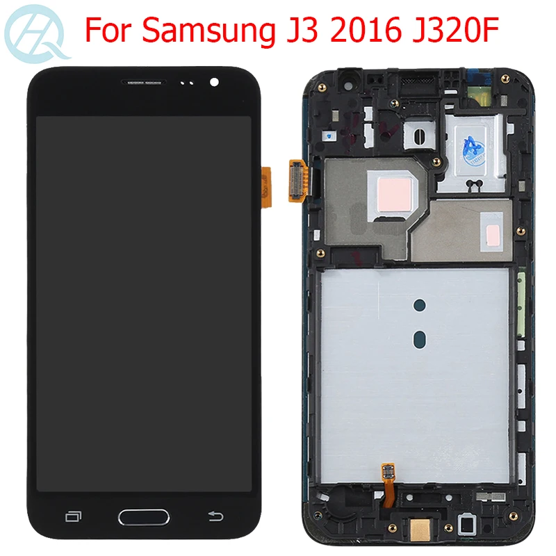 Оригинальный AMOLED ЖК дисплей для Samsung Galaxy J3 2016 с рамкой 5 0 &quotSM J320F J320 J320A J320P J320M J320Y