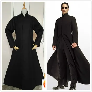 

The Matrix Neo costume in Men Movie & TV costume Halloween Men women uniform Jackets stage performance cosplay anime costume
