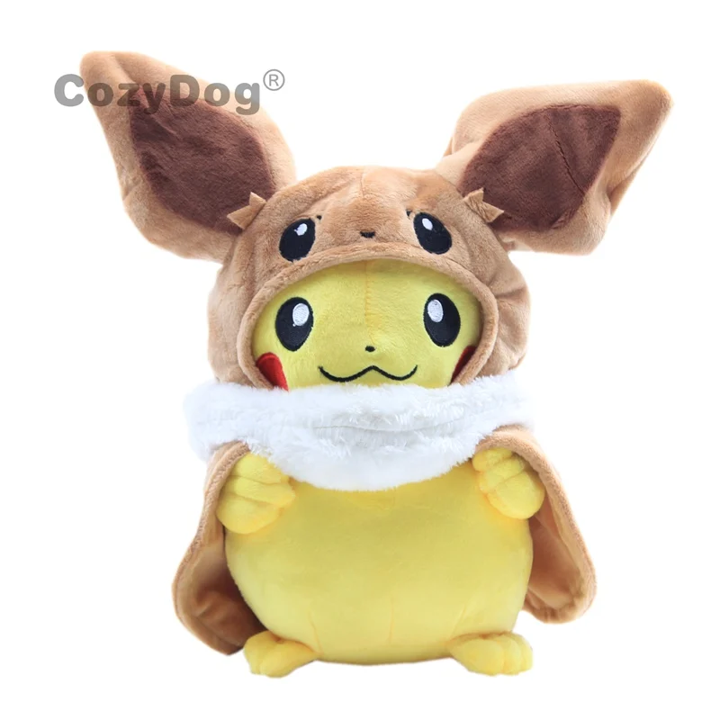 Улыбка Пикачу куклы животных плюшевые мягкие животные игрушки Flareon Пикачу Косплей Eevee Jolteon мягкие животные кукла для детей подарок