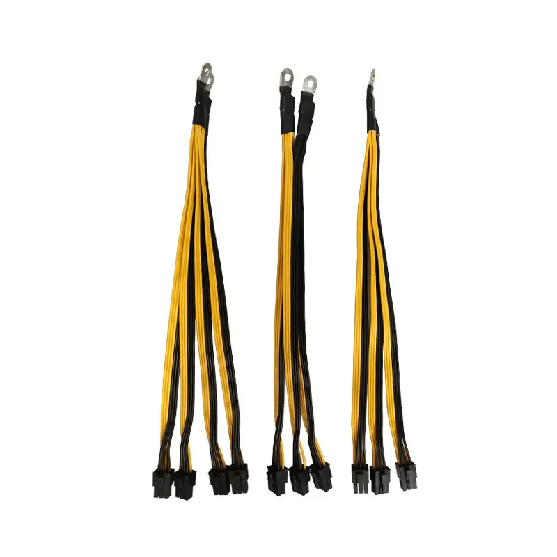 

10pcs 6Pin Connector Sever Power Supply Cable PCIe Express for P3 S7 S9 S11 Bitmain Miner Machine Support Miner PSU Cable