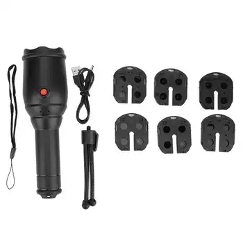 

LED Flashlight Projector Light Plug-in Card for Birthday Gift 4W Multi-hole Lens