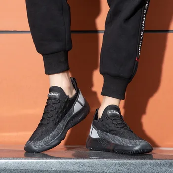 

Hot Sale Summer Light Running Shoes Comfortable Men Sneaker Breathable Non-slip Wear-resistant Outdoor Walking Sport Footwear