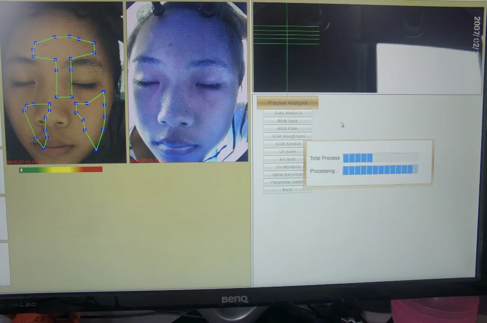 Неинвазивный персональный уход 3D цифровое волшебное зеркало лицевой сканер кожи анализатор волос диагностическая машина кожи