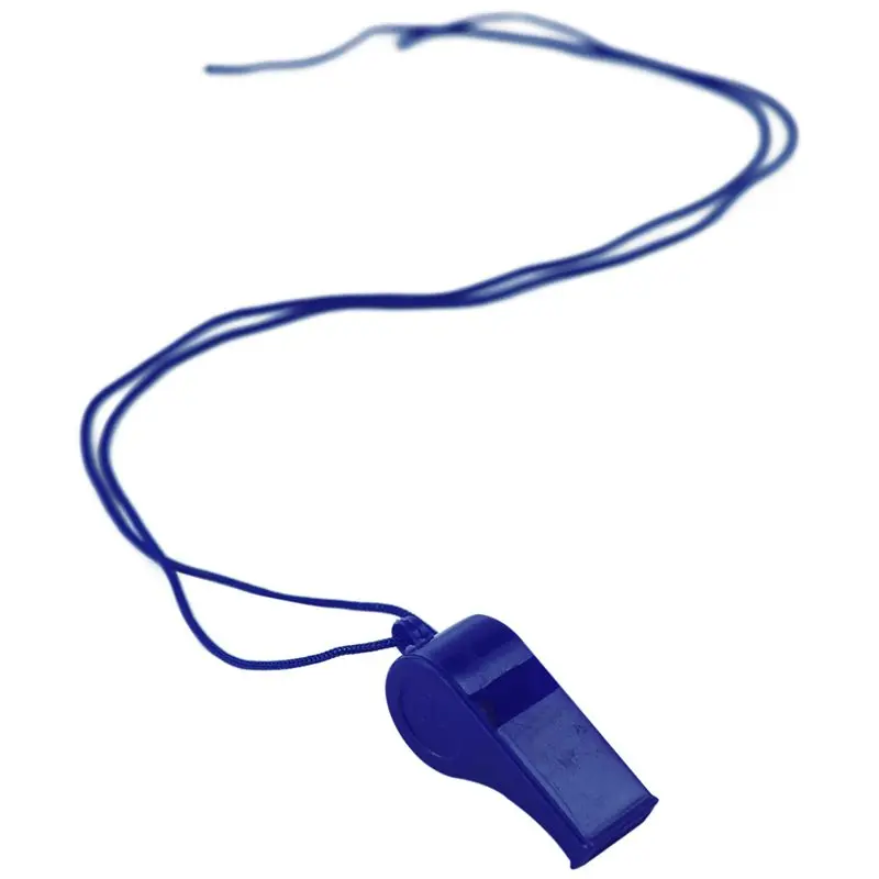 

10pcs Plastic Multicolor Referee Whistle Blue
