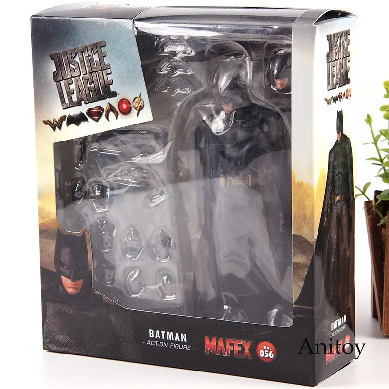 with box DC Comics Бэтмен MAFEX Лига Справедливости Бэтмен Фигурка № 056 Медиком игрушка ПВХ коллекционная игрушка - Цвет: with box