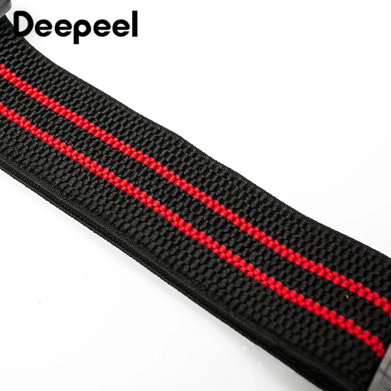Deepeel/1 шт., 5*120 см, мужские подтяжки из полиэстера с 3 пряжками для ремня, унисекс, эластичная лента, регулируемые подтяжки для джинсов, украшения SP073