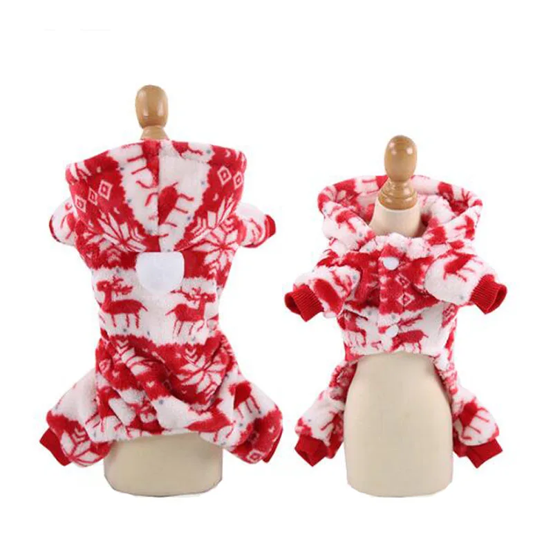 

Christmas Dog Clothes Winter Pet Coat Jacket Warm Puppy Cat Costume Clothes For Small Medium Dogs Chihuahua French Bulldog XS-X