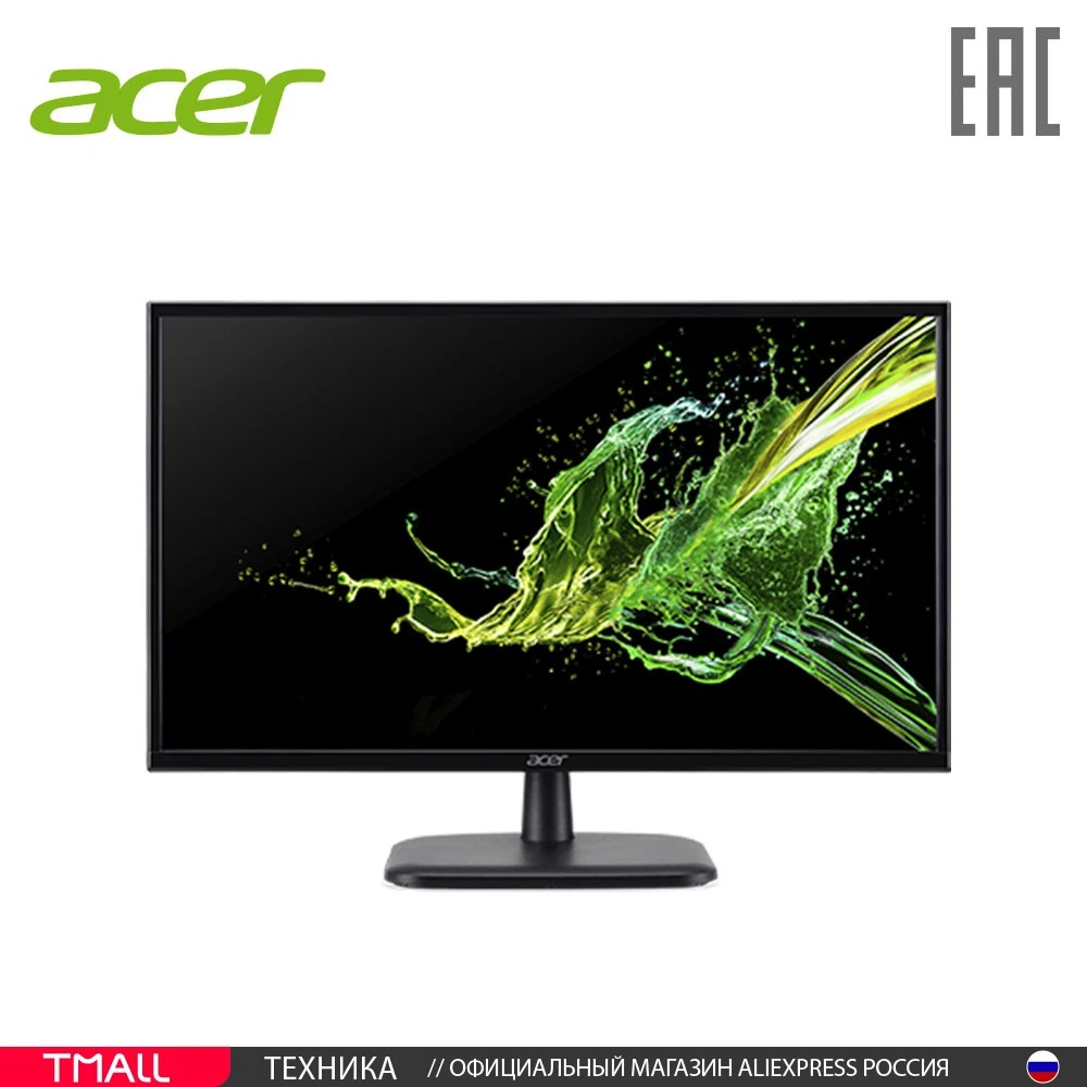 Монитор Acer LCD EK220QAbi 21.5'' 16:9 1920х1080(FHD) VA nonGLARE 250cd/m2 3000:1 16.7M 5ms VGA HDMI Tilt 3Y Black |