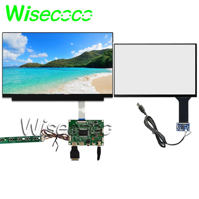 13,3 дюймов 1920X1080 full HD IPS модуль ЖК-экрана HDMI edp плата контроллера 30 pin tft для diy проекта - Цвет: full kit with touch